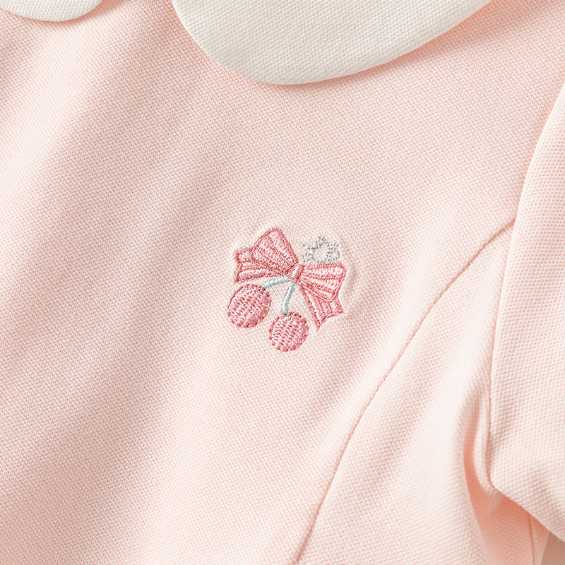 فستان بنات صيفي وردي بأسلوب لطيف