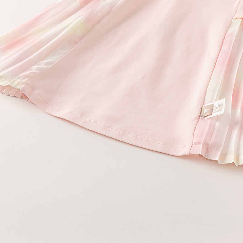 فستان بنات صيفي وردي بأسلوب لطيف