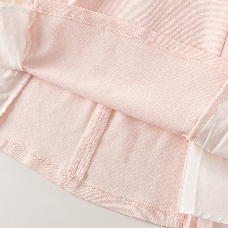 فستان بنات صيفي وردي بأسلوب لطيف