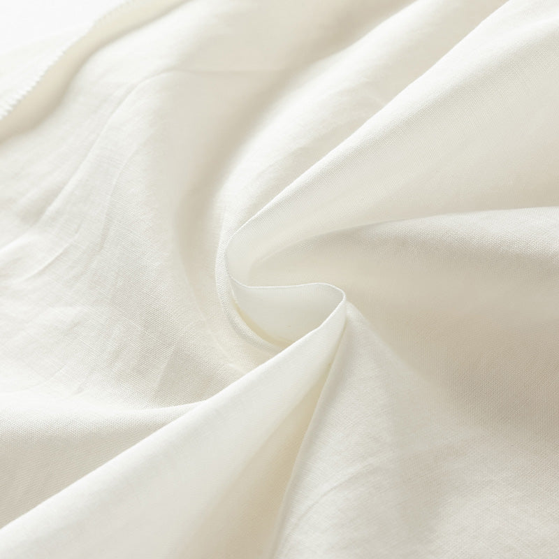 فستان صيفي للبنات الصغيرات من التول بأكمام فقاعة باللون البيج