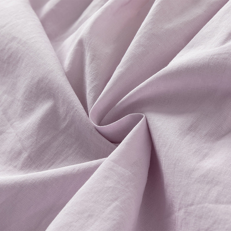 فستان صيفي للفتيات الصغيرات باللون البنفسجي الغباري من قماش شبكي مطرز بدون أكمام على طراز الأميرة