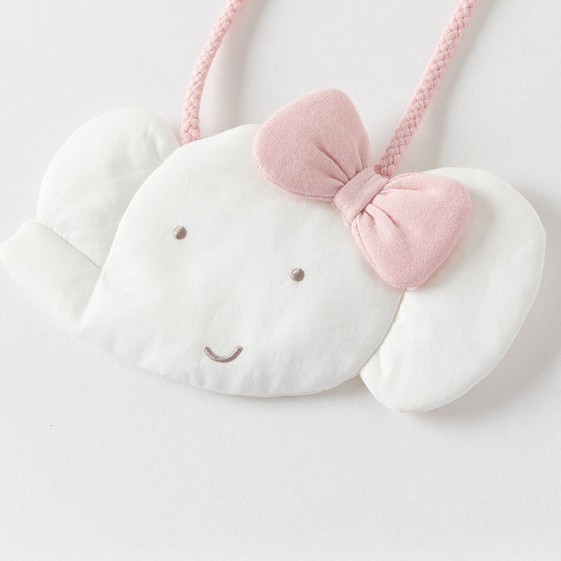 فستان بنات صيفي من القطن باللون الوردي بأسلوب غير رسمي (يشمل حقيبة كروس)