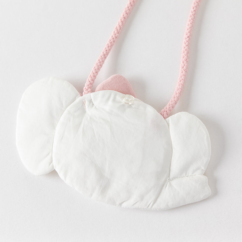 فستان بنات صيفي من القطن باللون الوردي بأسلوب غير رسمي (يشمل حقيبة كروس)