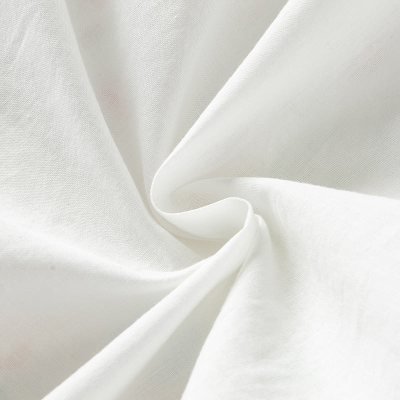 فستان بنات صيفي بدون أكمام من القطن الخالص بطباعة زهرية