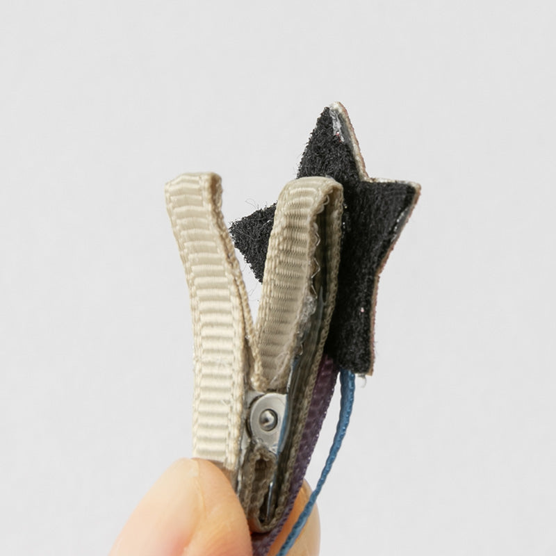 مجموعة مشابك شعر للبنات الصغيرات بطابع كرتوني – 4 تصاميم (يونيكورن / فراشة / دعسوقة / أرنب) من القماش مع لمسات لامعة