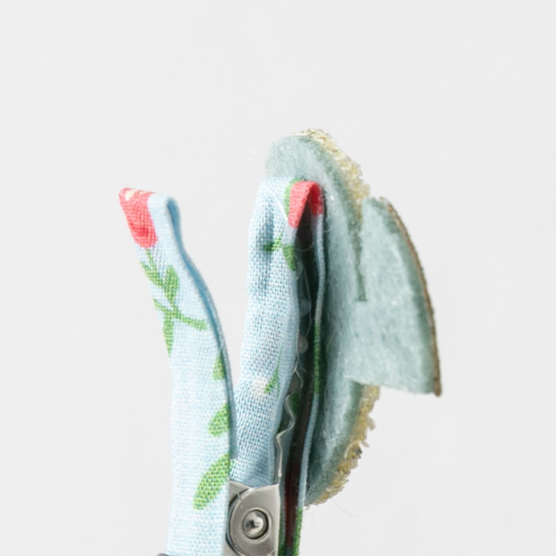 طقم مشابك شعر للأطفال - 4 تصاميم (المحيط / الأرنب / الحلزون / النجوم) إكسسوارات شعر من القماش واللمعان