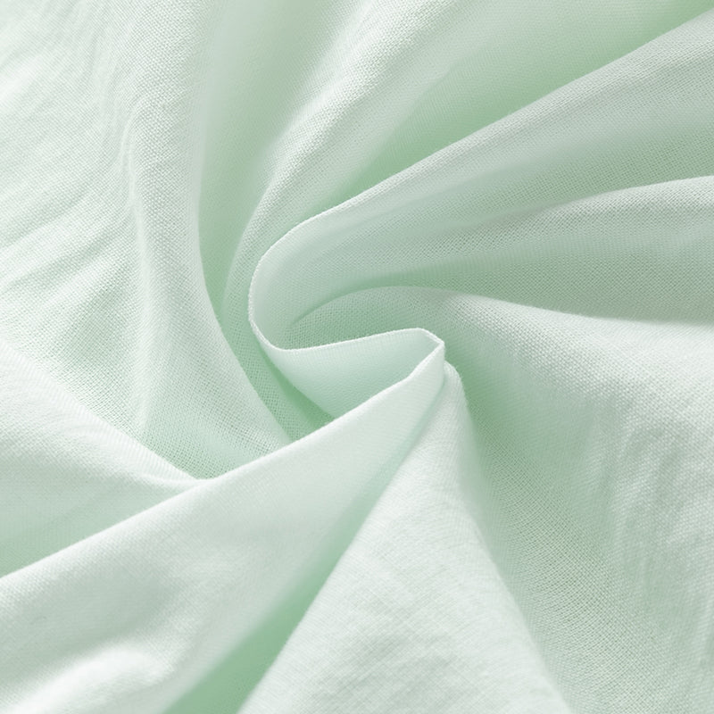 فستان بنات صيفي من التول باللون الأخضر مطبوع بالزهور تصميم صيني