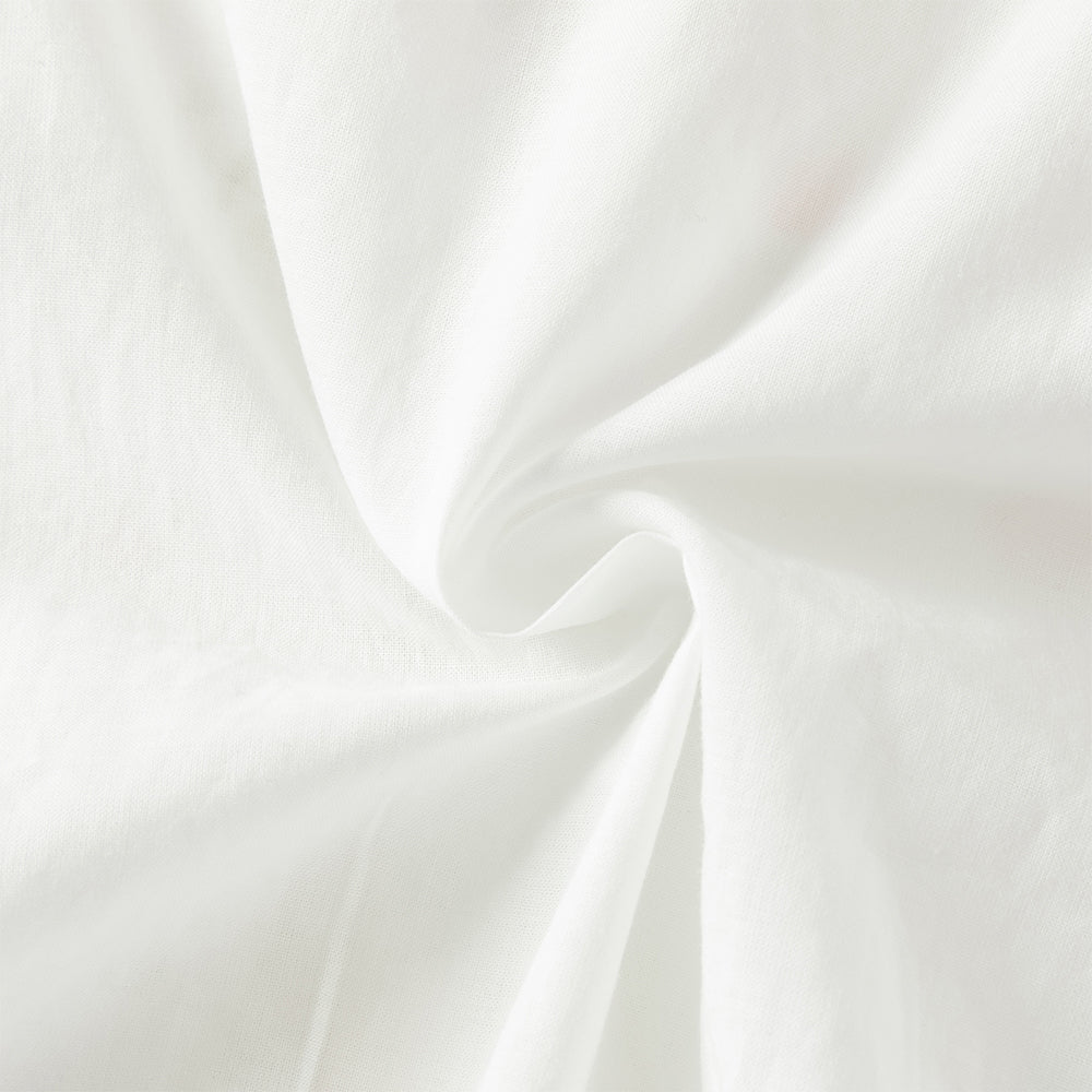 فستان بنات صيفي بدون أكمام بطبعة زهور وياقة بيتر بان بتصميم حافة منتفخة بأسلوب لطيف