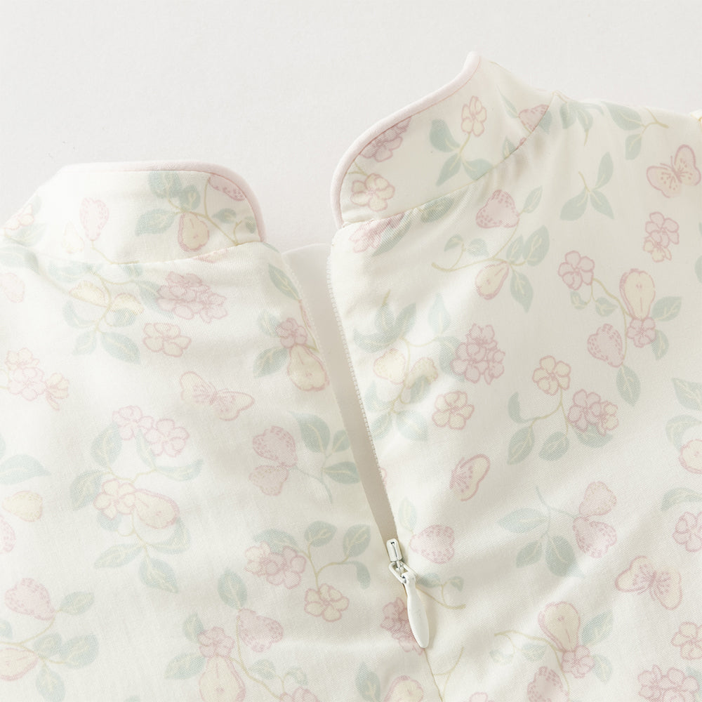 فستان ياقة تشيباو بأكمام قصيرة مطبوع بالزهور للبنات الصغيرات، صيفي، تصميم صيني بطبقات من التول