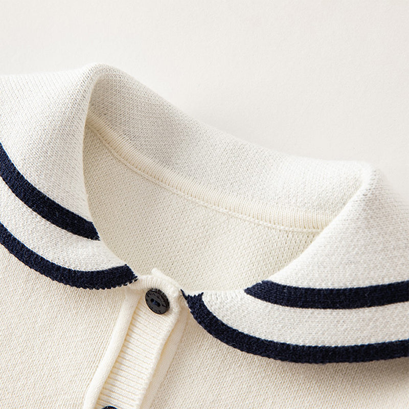 فستان بنات طويل الأكمام من قماش محبوك باللون البيج مع تنورة تول بأسلوب أميرة