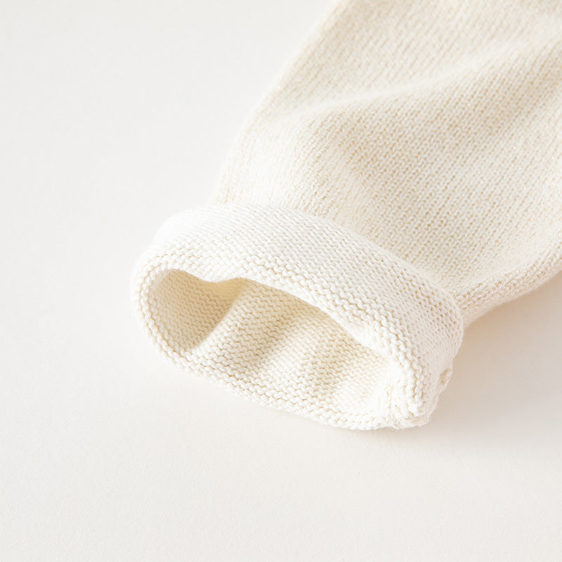 فستان بنات طويل الأكمام باللون الوردي الرمادي من القماش المحبوك مع تنورة تول منفوشة بأسلوب أميرة