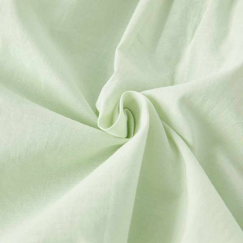 فستان بنات طويل الأكمام من التول باللون الأخضر بأسلوب صيني عصري