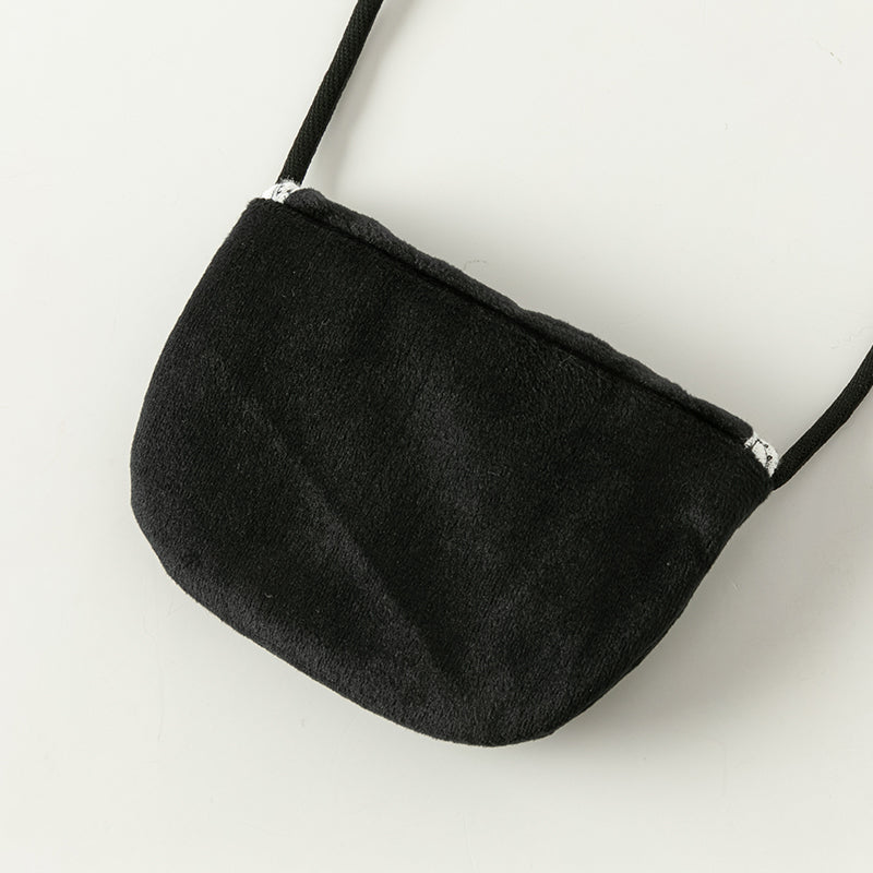 فستان بنات طويل الأكمام من قماش تويد أسود وأبيض مع تنورة تول باللون البيج بأسلوب أميرة