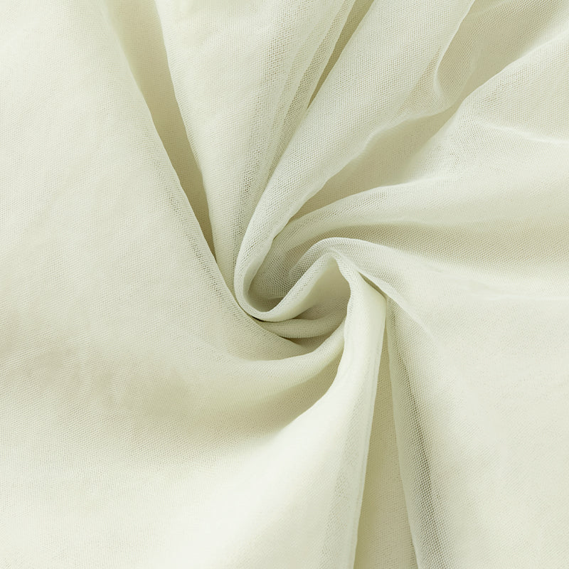 فستان بنات طويل الأكمام من التول باللون الأخضر الفاصوليائي بأسلوب صيني عصري (يشمل زينة تدلي من الخيوط الصينية)