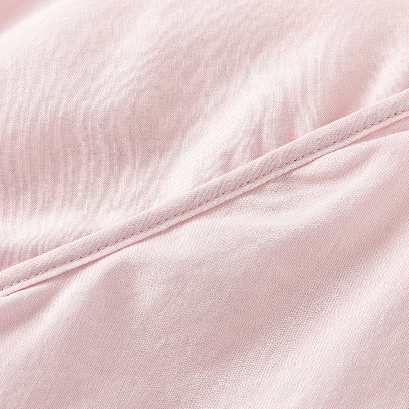 فستان للبنات الصغيرات بأكمام طويلة من التول الوردي بتصميم أنيق مزين بتطريز زهور (يشمل حقيبة كروس)