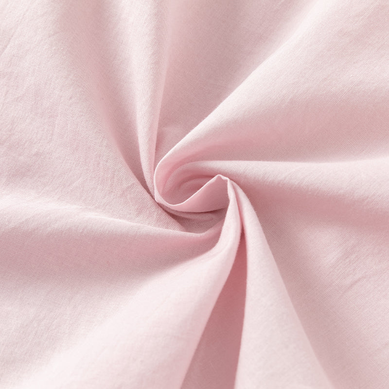 فستان للبنات الصغيرات بأكمام طويلة من التول الوردي بتصميم أنيق مزين بتطريز زهور (يشمل حقيبة كروس)