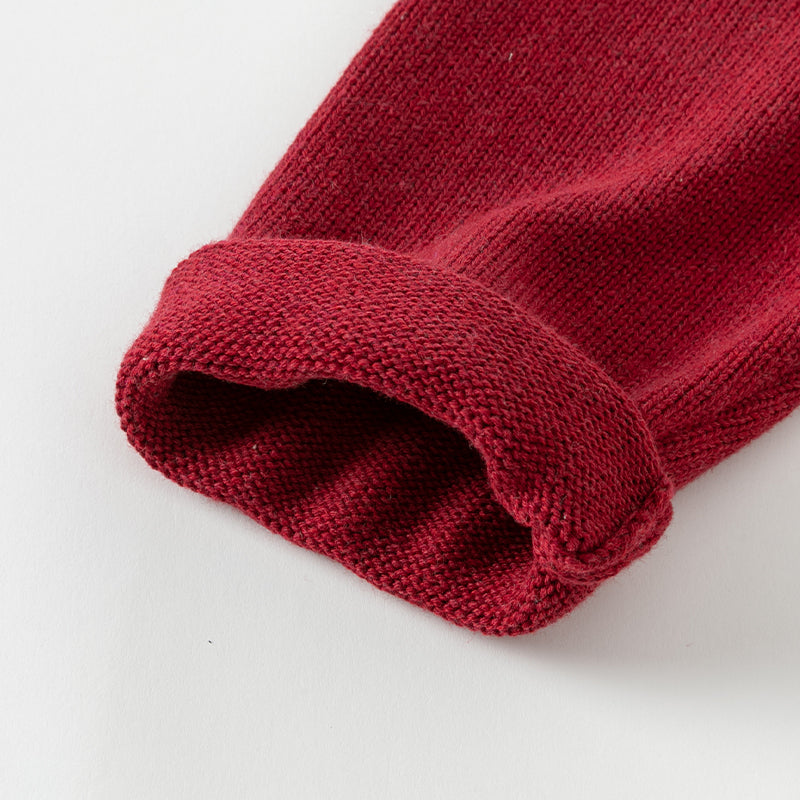 فستان بنات بأكمام طويلة من قماش محبوك باللون الخمري/الوردي الفاتح مع تنورة تول متعددة الطبقات بأسلوب غير رسمي