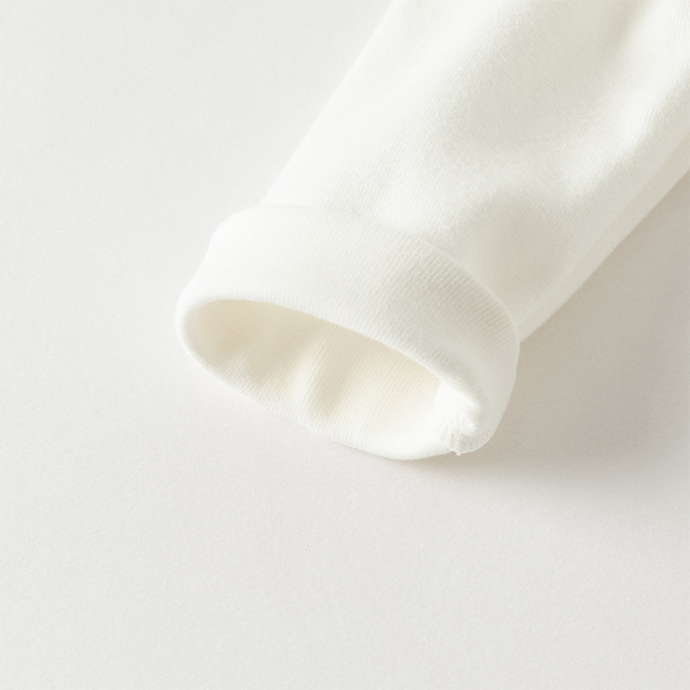 فستان أميرة للبنات الصغيرات بأكمام طويلة من التول الأبيض بتصميم فاخر مزين بزهرات ثلاثية الأبعاد قابلة للإزالة